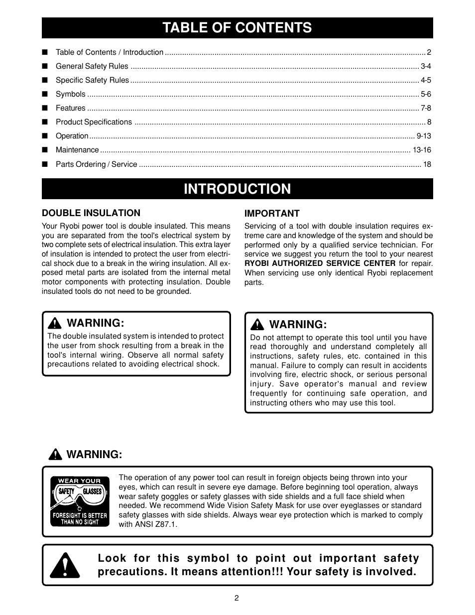 Ryobi HPL50 User Manual | Page 2 / 18