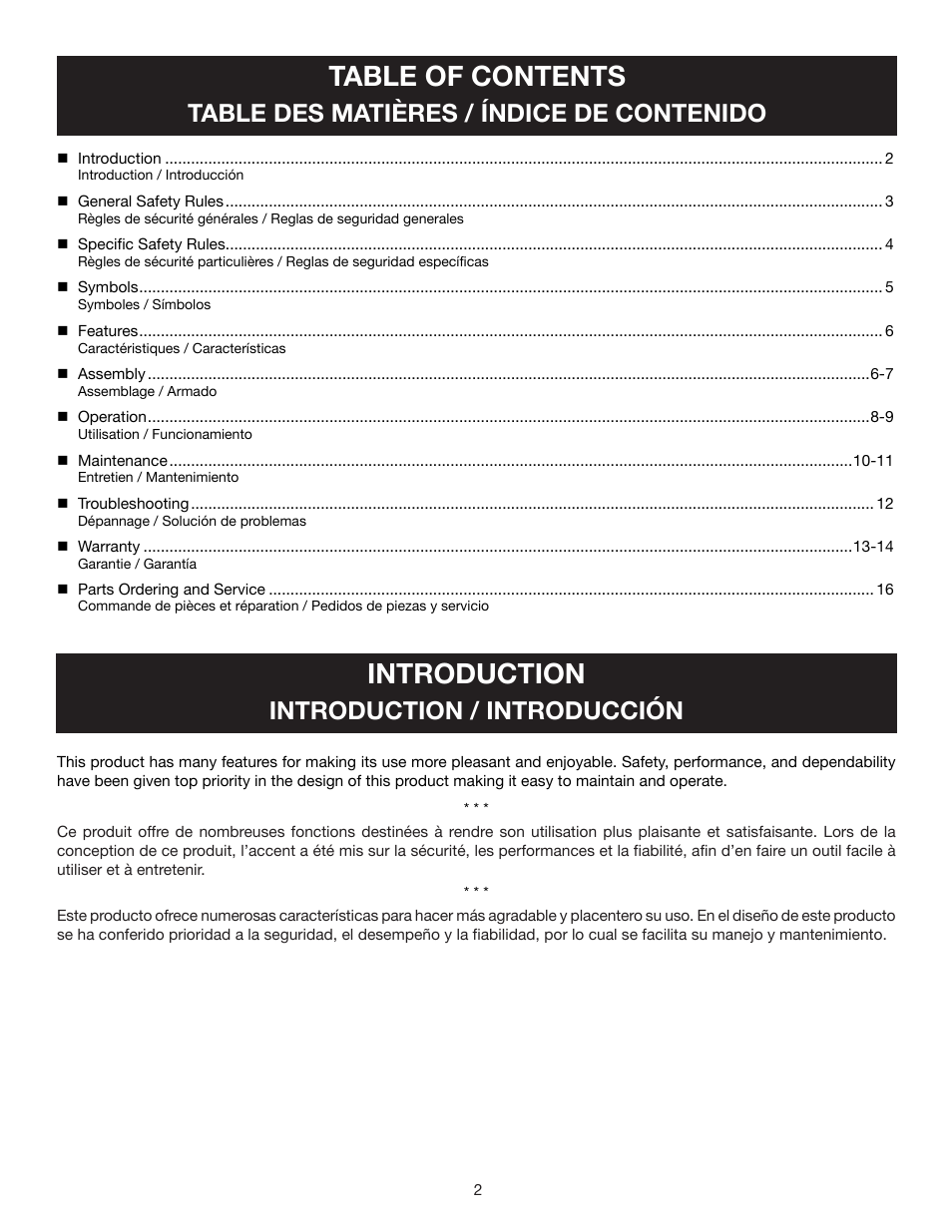 Ryobi RY13010 User Manual | Page 6 / 44