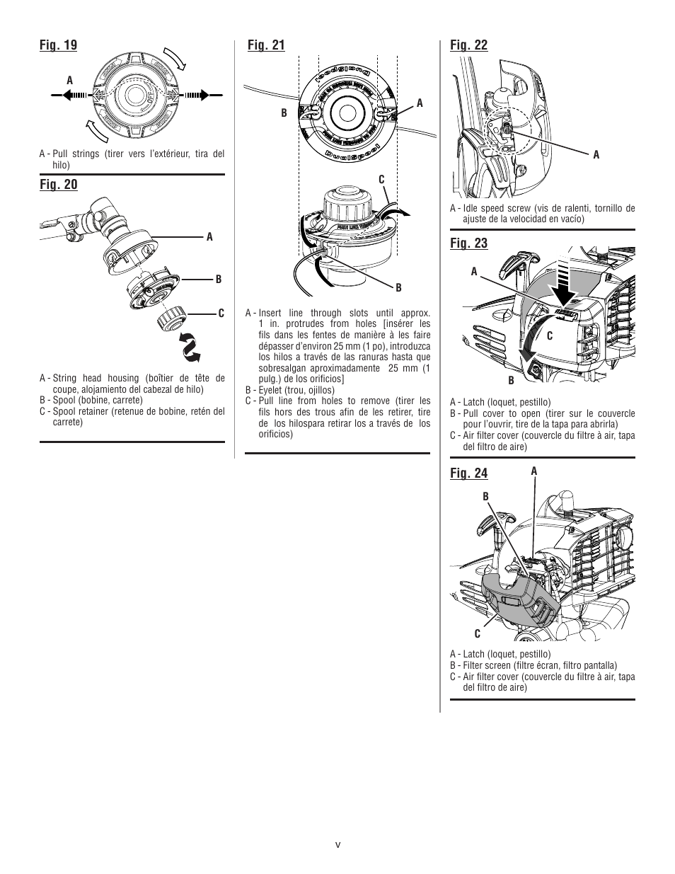 Ryobi String Trimmers CS26 User Manual | Page 5 / 48