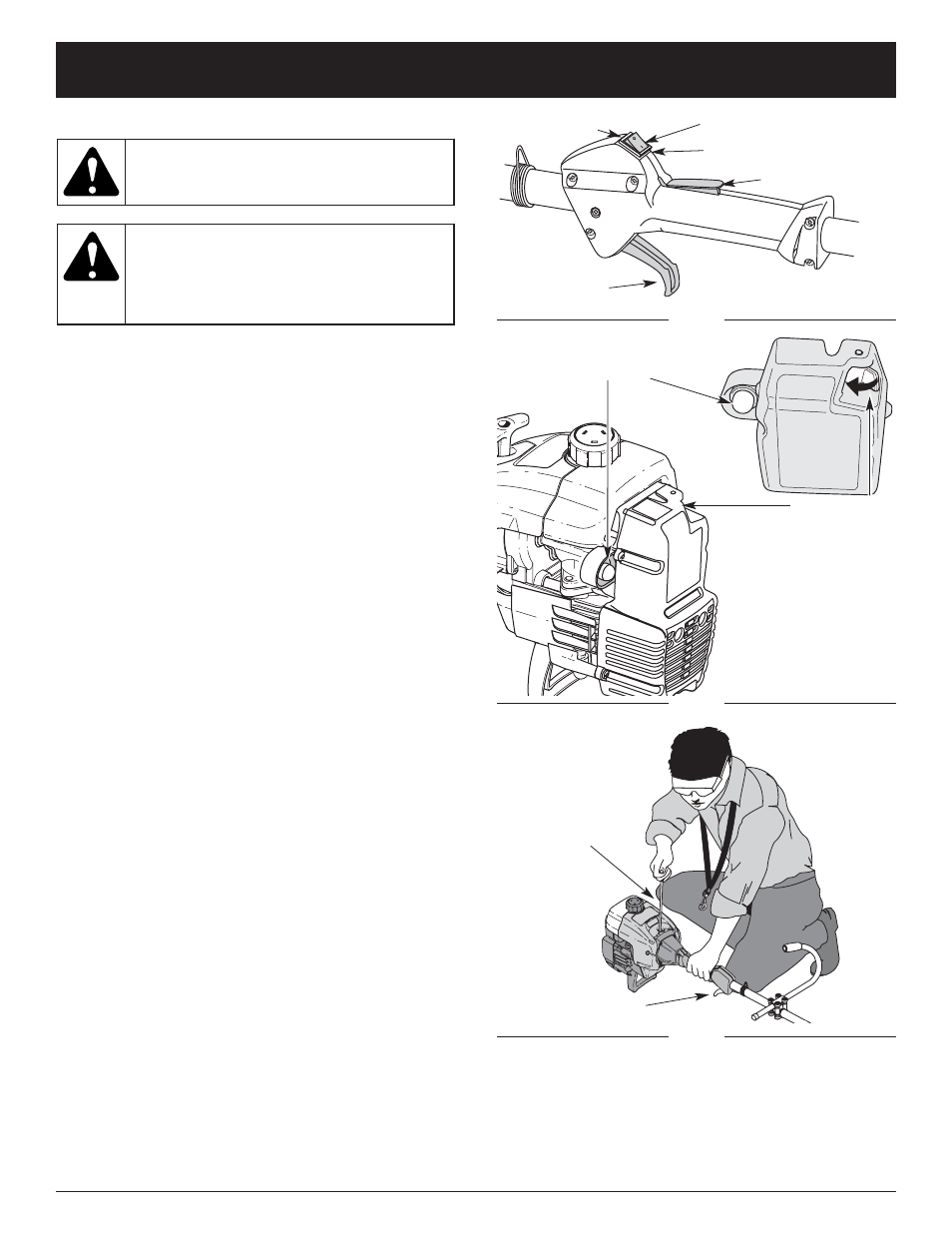 Starting/stopping instructions | Ryobi 790r User Manual | Page 12 / 76