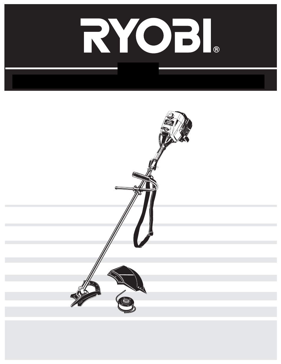 Manuel de l'utilisateur, 780r, Désherbeuse/débroussailleuse à gaz à 2-temps | Ryobi 790r User Manual | Page 25 / 76