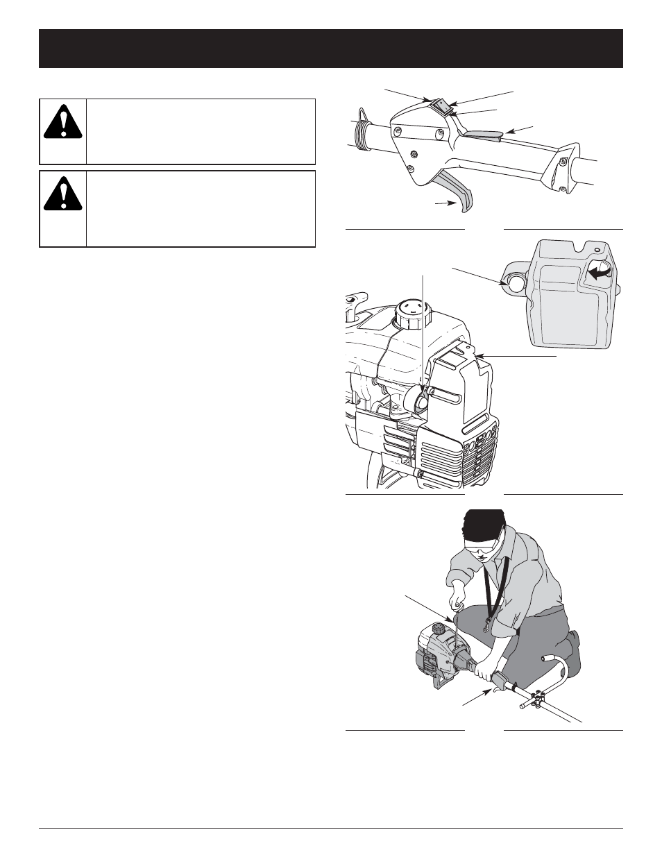 Instructions de démarrage et arrêt, Nstructions d'arrêt, Instructions de démarrage | Ryobi 790r User Manual | Page 36 / 76