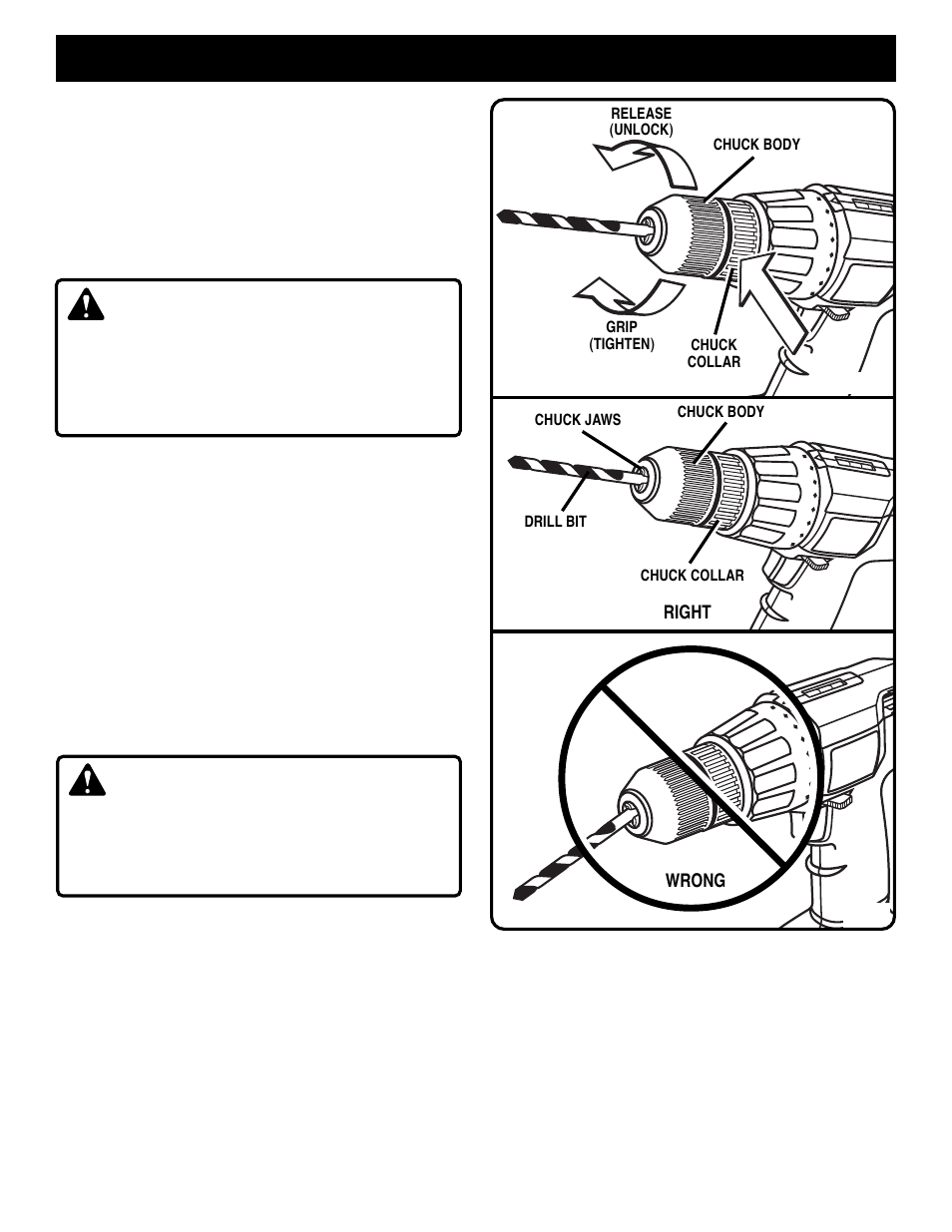 Operation, Warning | Ryobi HP61 User Manual | Page 8 / 14