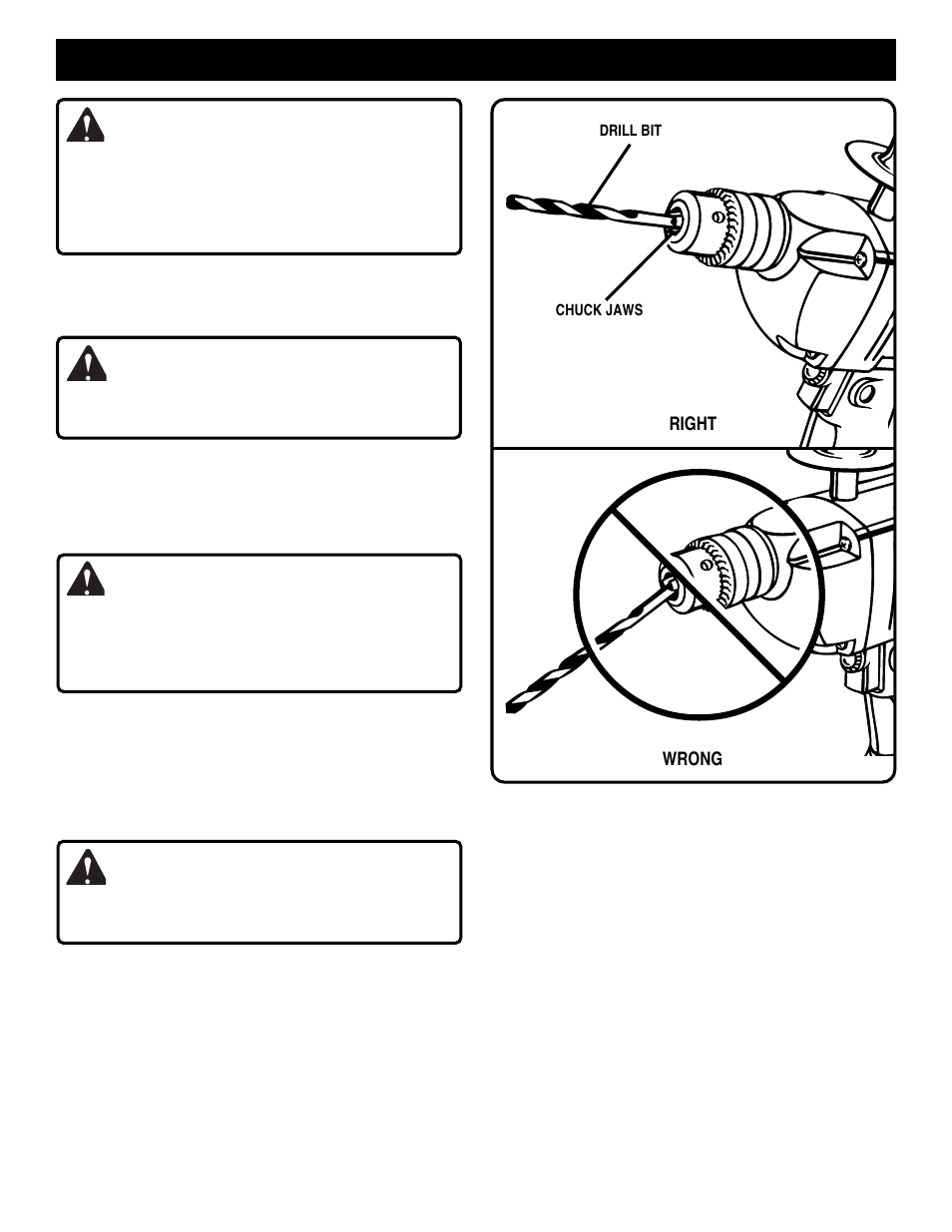 Operation, Warning | Ryobi D50VSR User Manual | Page 8 / 12