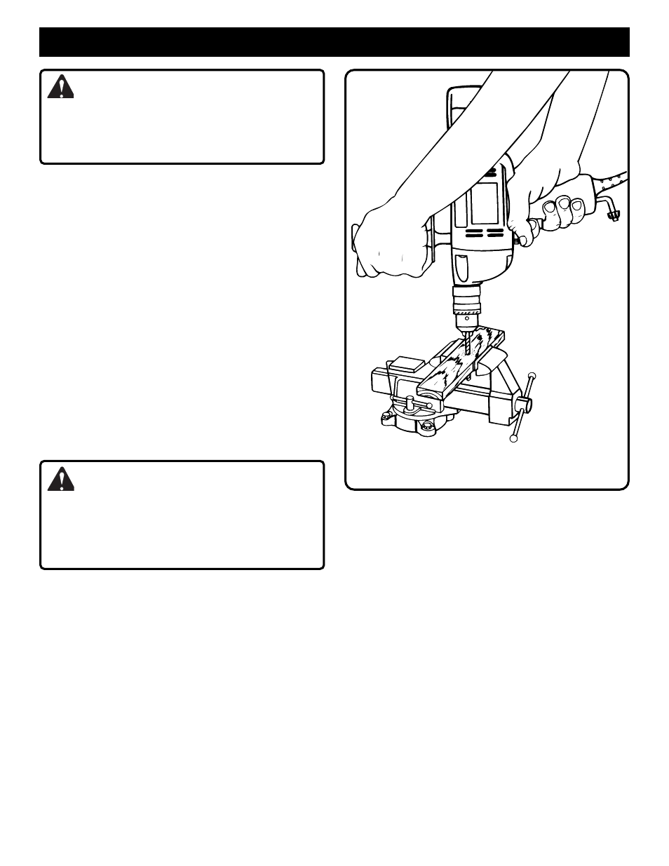 Operation, Warning | Ryobi D50VSR User Manual | Page 9 / 12