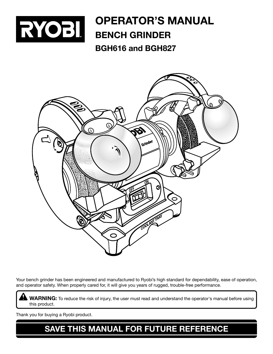 Ryobi BGH827 User Manual | 18 pages