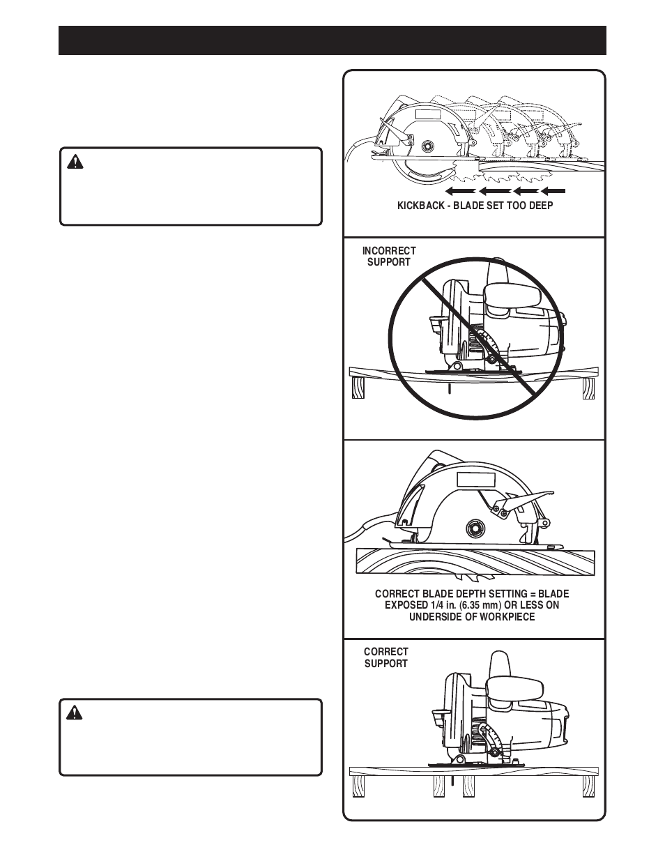 Operation, Danger, Warning | Ryobi CSB121 User Manual | Page 13 / 22
