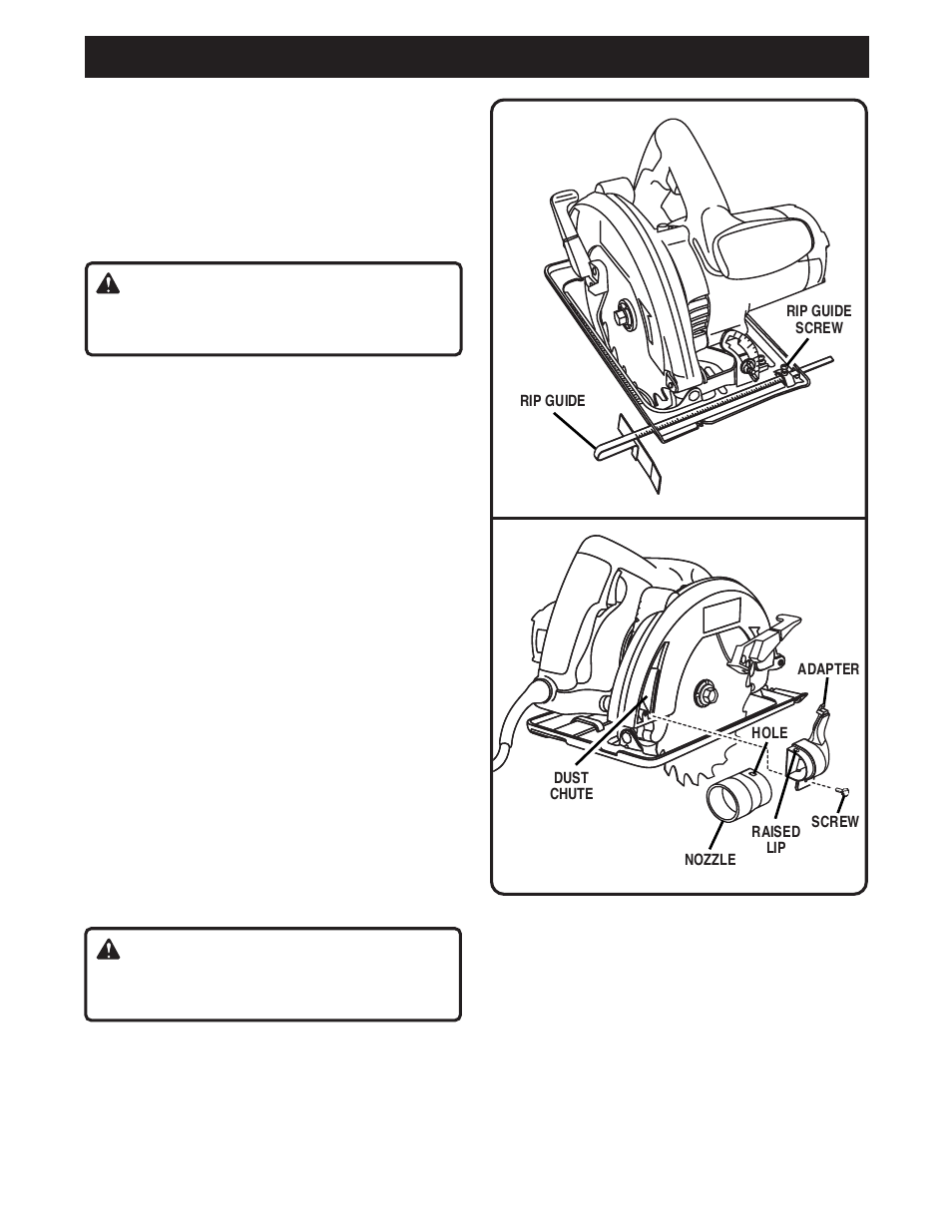 Accessories, Warning | Ryobi CSB121 User Manual | Page 20 / 22