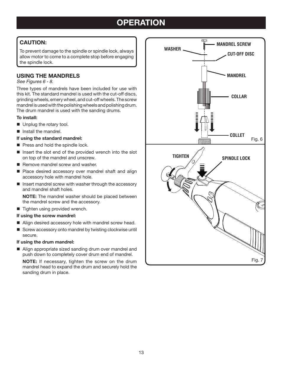 Operation | Ryobi HT230 User Manual | Page 13 / 22