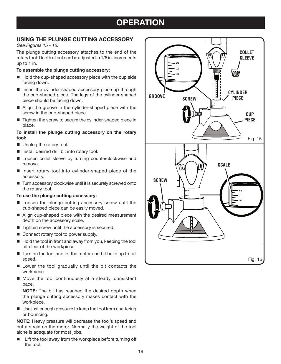 Operation | Ryobi HT230 User Manual | Page 19 / 22