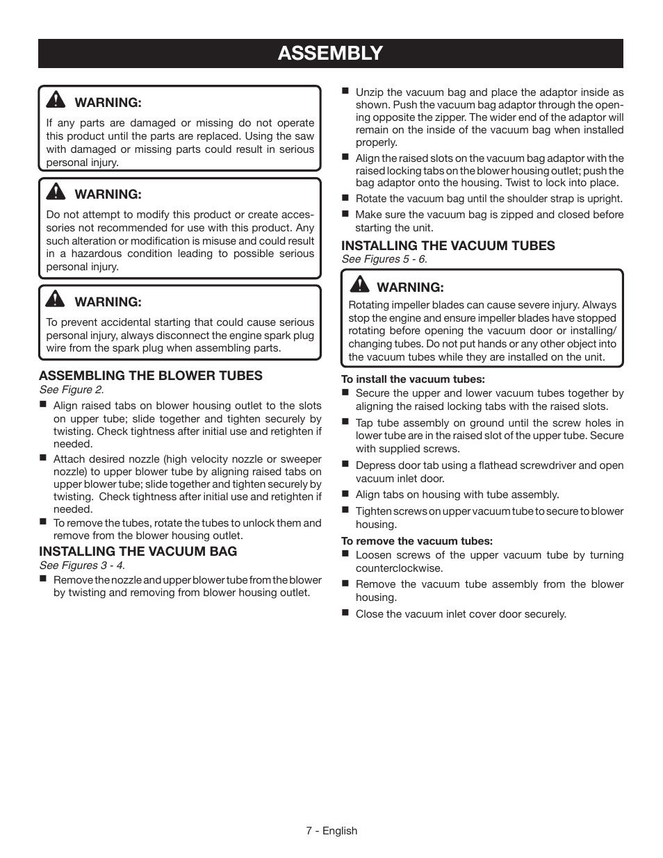 Assembly | Ryobi RY09951 User Manual | Page 9 / 42