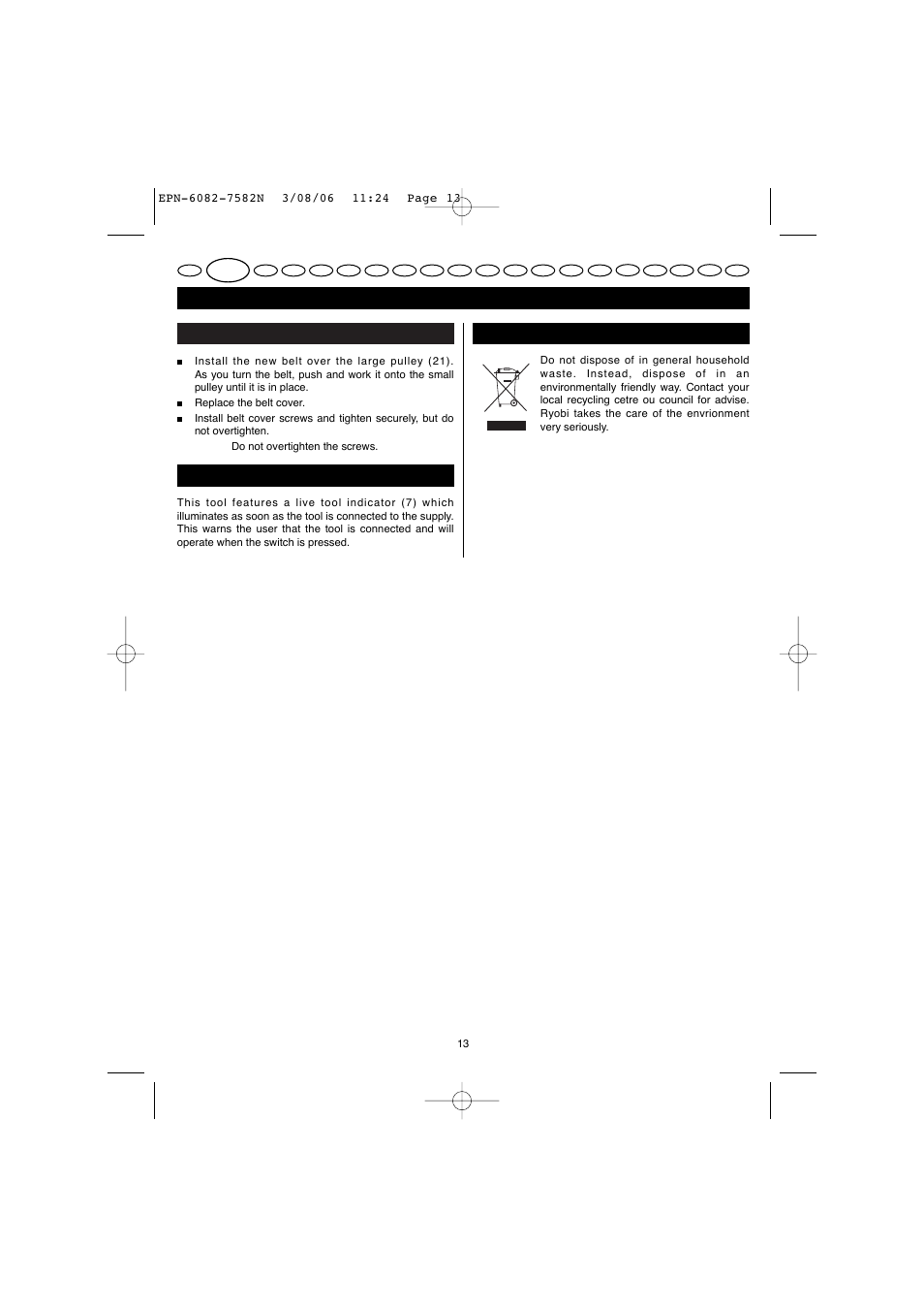 English | Ryobi EPN-7582N User Manual | Page 11 / 77