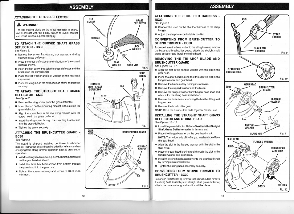 Assembly | Ryobi CS30 RY30923 User Manual | Page 7 / 14