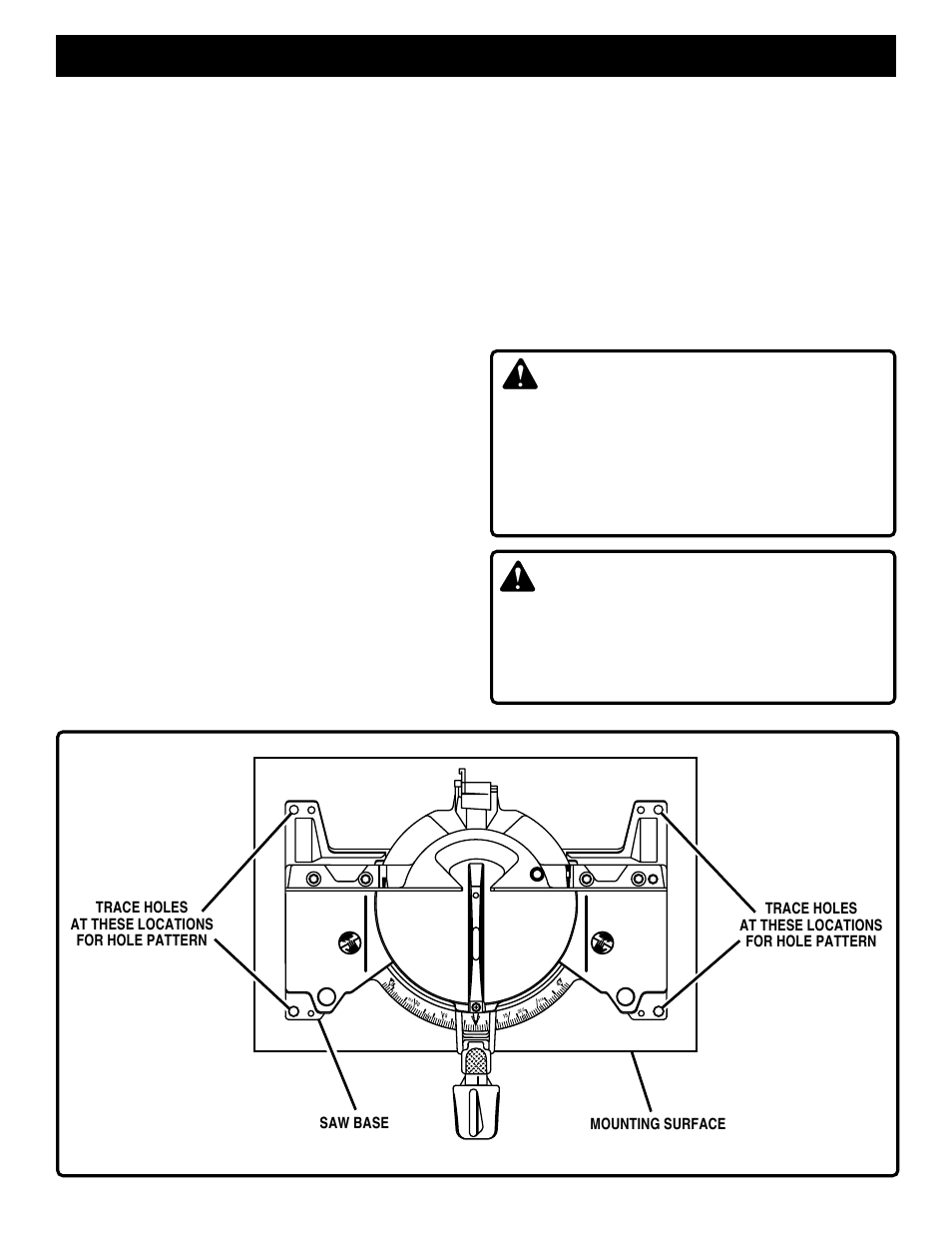Features, Warning, Mounting hole | Optional accessories, Electrical connection | Ryobi TS1301 User Manual | Page 11 / 24