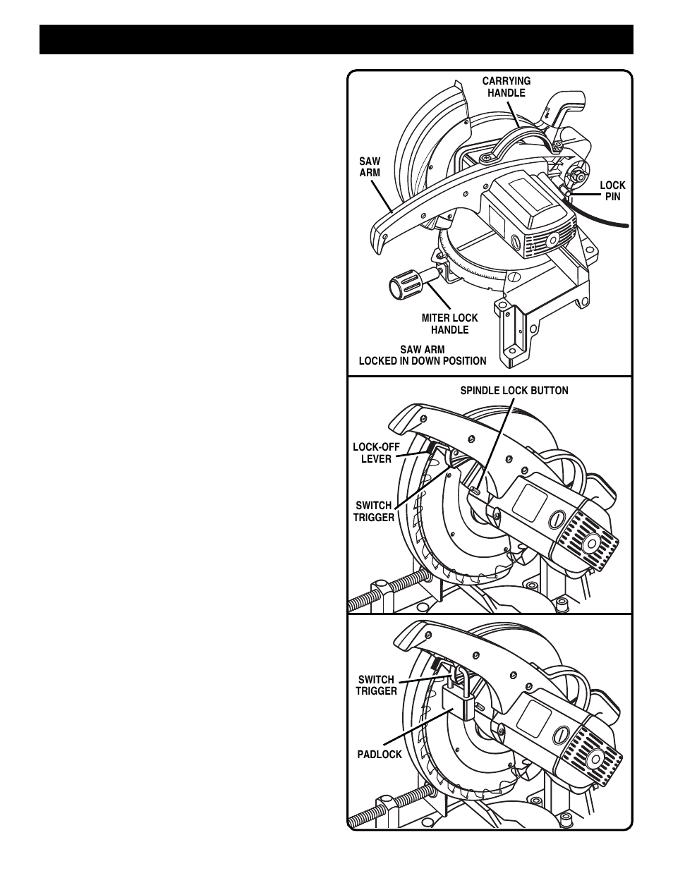 Features | Ryobi TS1300 User Manual | Page 10 / 28