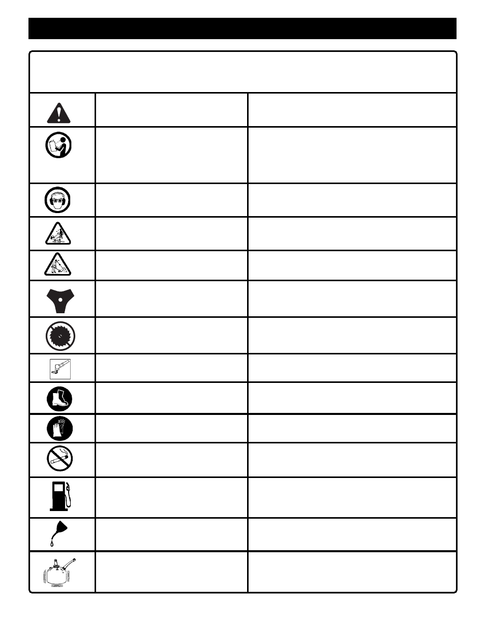 Symbols | Ryobi PBC3046B User Manual | Page 4 / 22