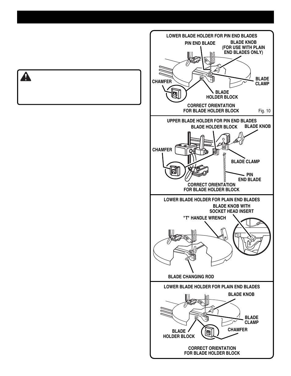 Warning, Adjustments | Ryobi SC155VS User Manual | Page 13 / 24