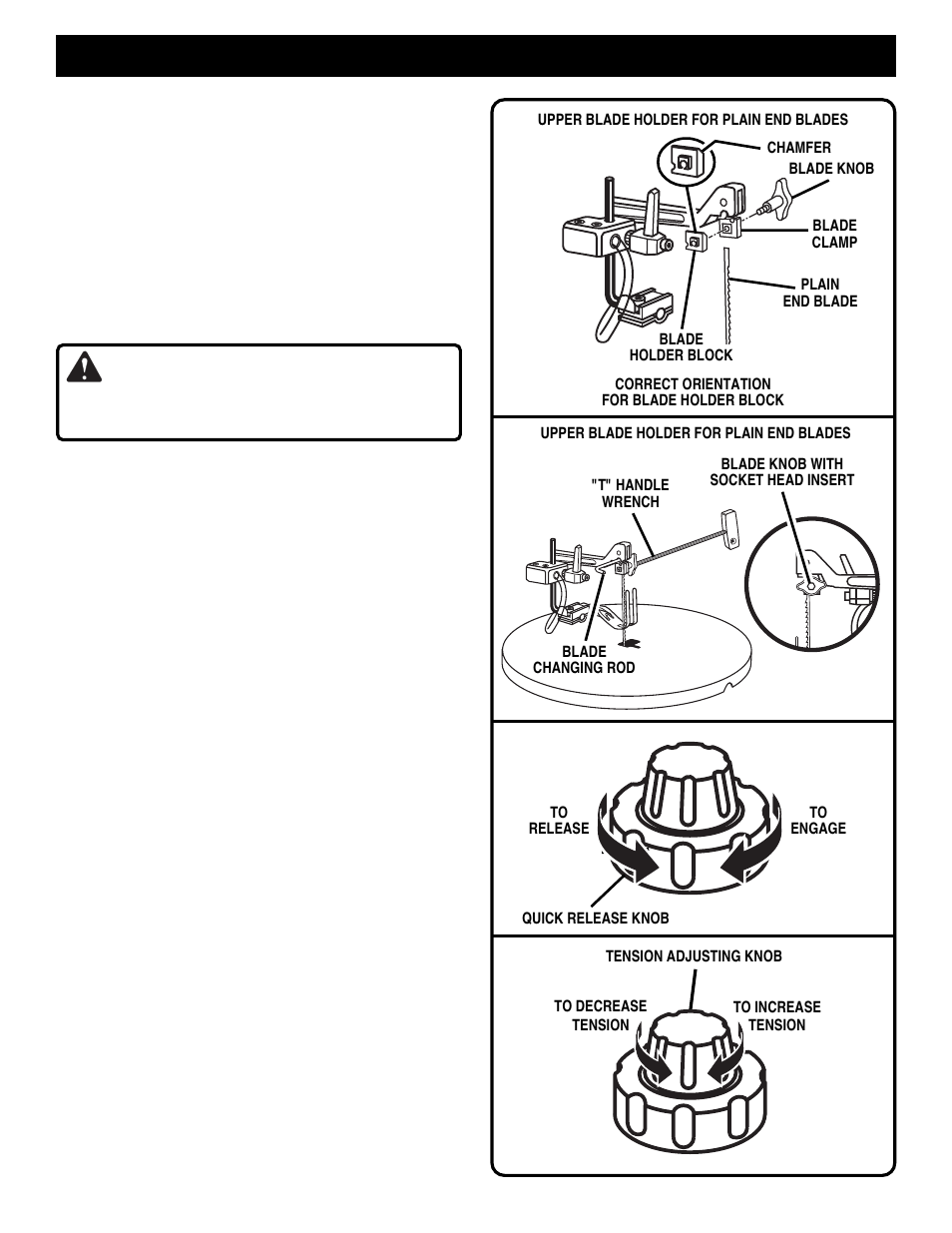 Warning, Adjustments | Ryobi SC155VS User Manual | Page 14 / 24