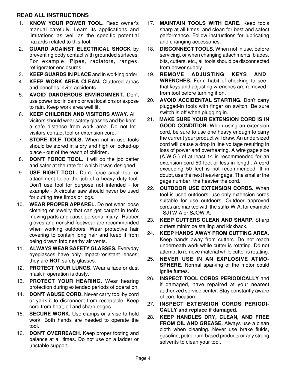 Ryobi R160 User Manual | Page 4 / 17