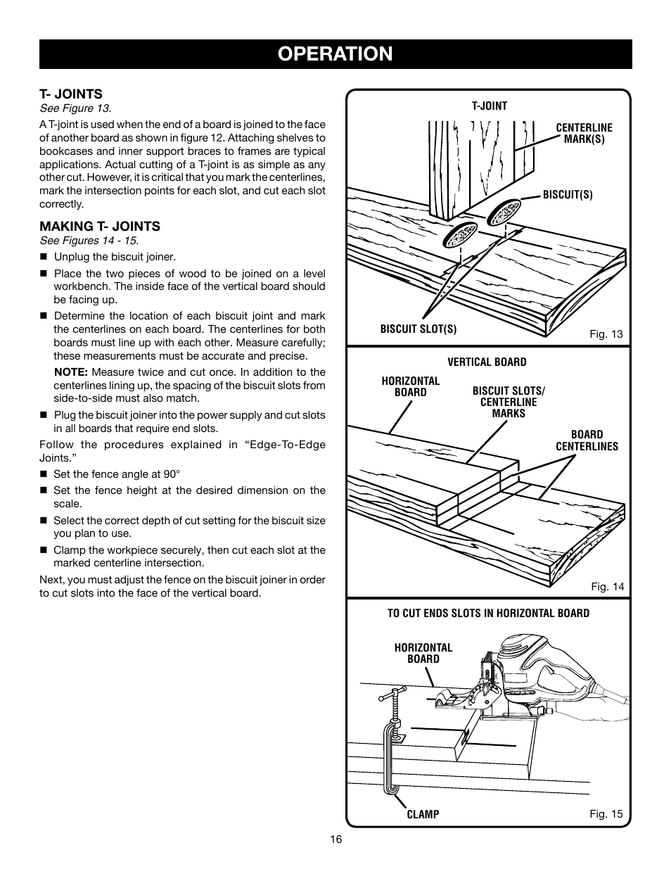 Operation | Ryobi JM82 User Manual | Page 16 / 26
