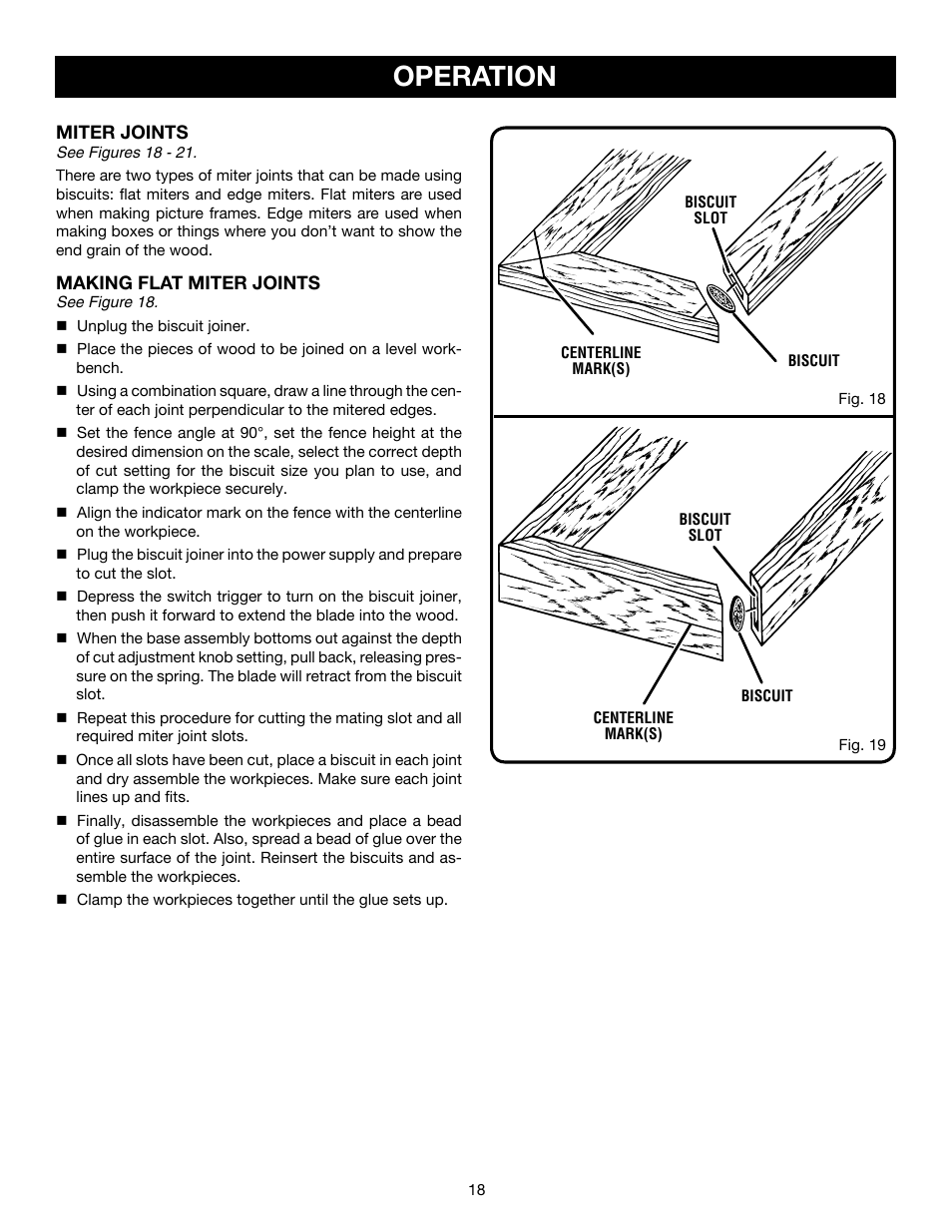 Operation | Ryobi JM82 User Manual | Page 18 / 26