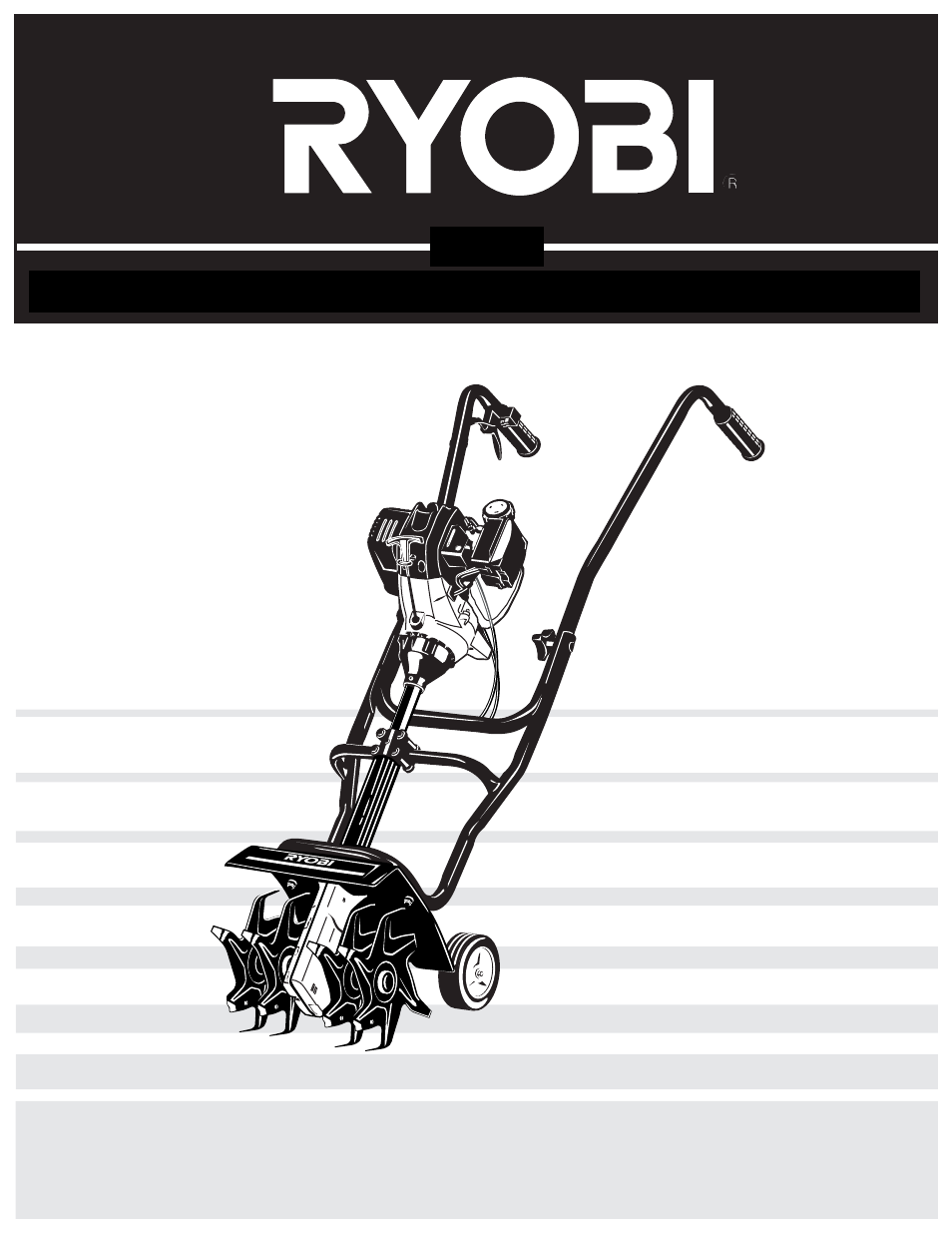 Manual del operador, 510r cultivador para jardines de 4 ciclos | Ryobi 510r User Manual | Page 49 / 72