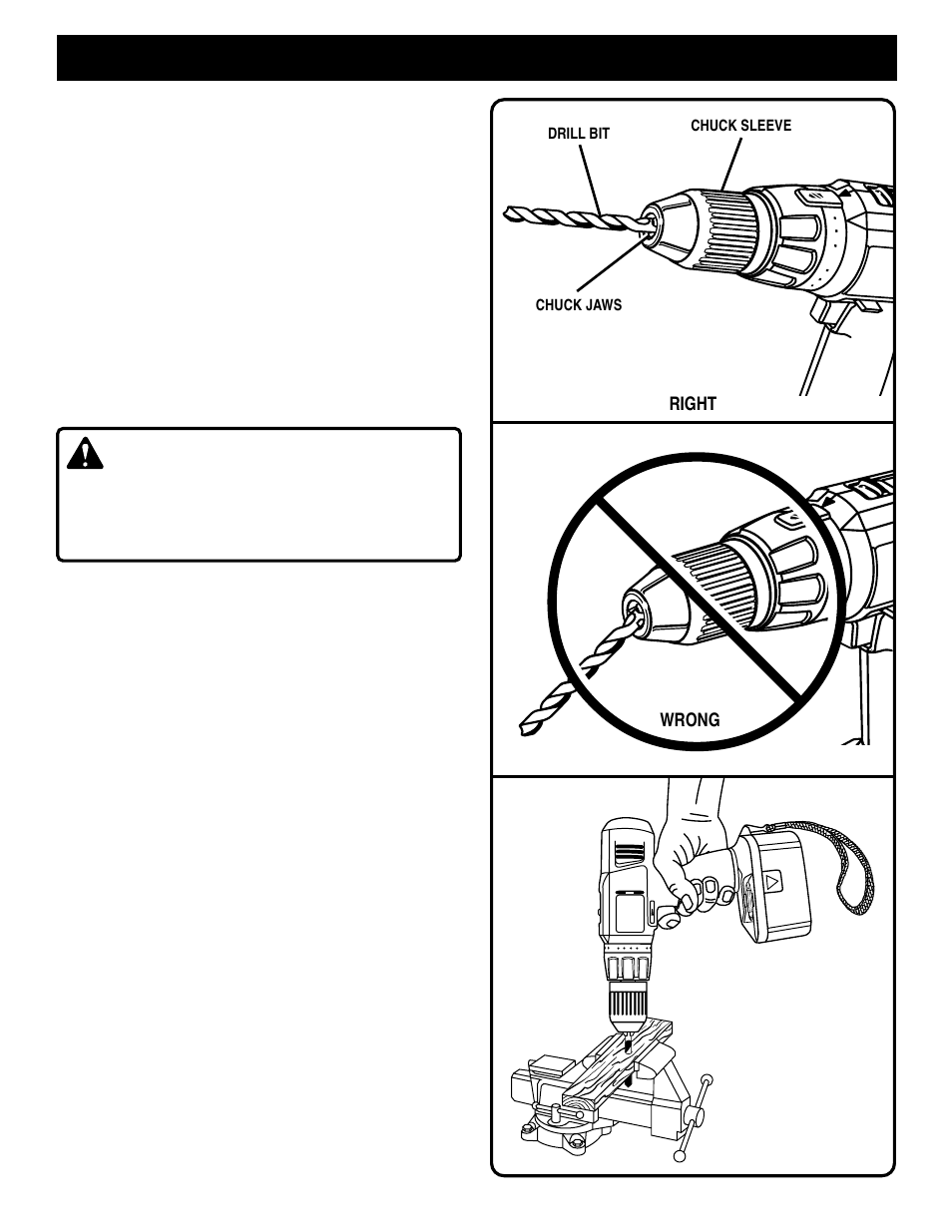 Operation, Warning | Ryobi R10511 User Manual | Page 11 / 14