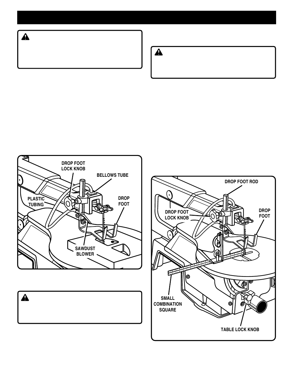 Adjustments, Warning | Ryobi SC163VS User Manual | Page 11 / 20