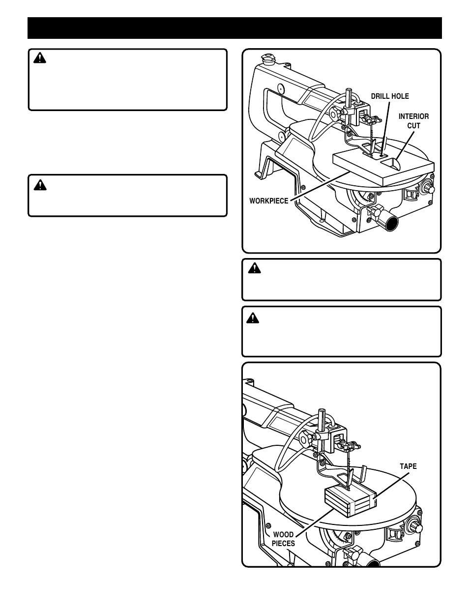 Operation, Warning | Ryobi SC163VS User Manual | Page 16 / 20