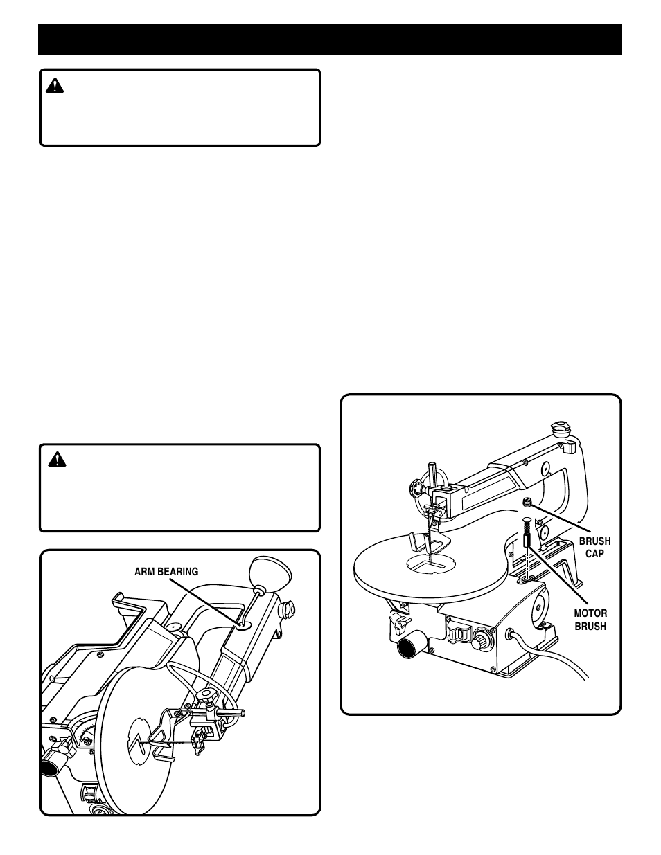 Maintenance, Warning | Ryobi SC163VS User Manual | Page 17 / 20