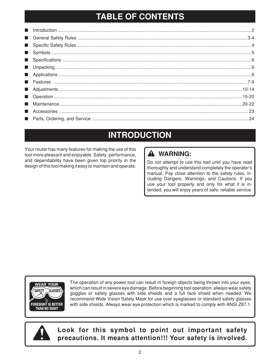 Ryobi RE180PL User Manual | Page 2 / 24