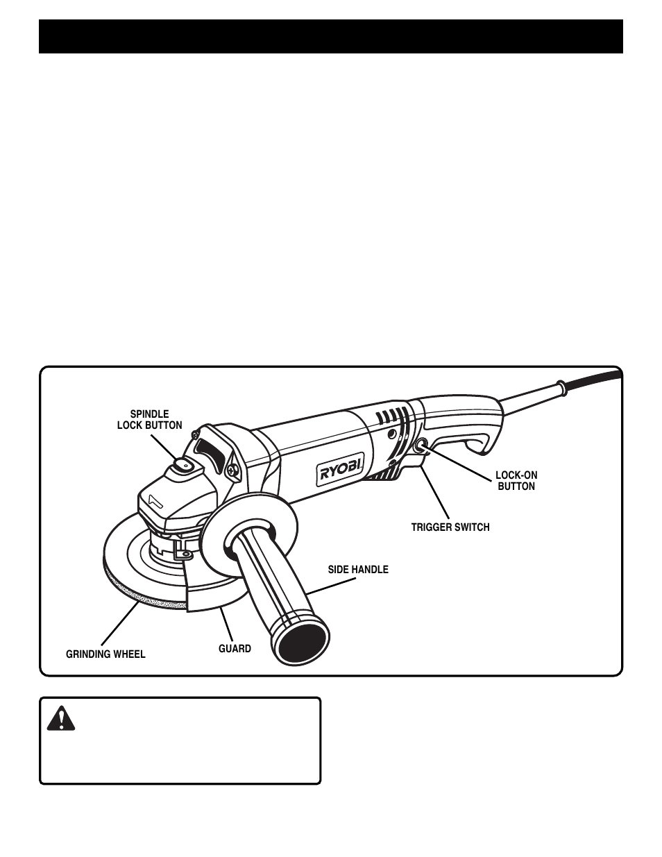 Warning, Features | Ryobi SGL1150 User Manual | Page 7 / 13