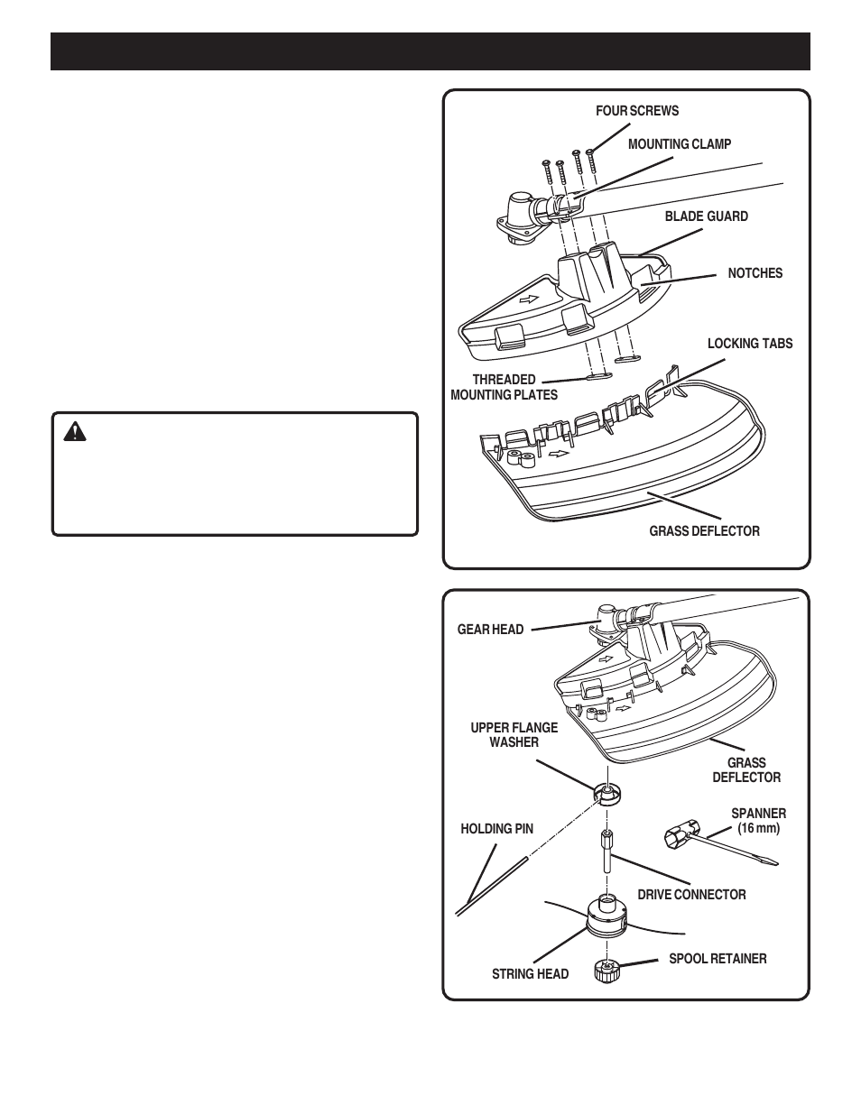 Assembly, Warning | Ryobi RY70105A User Manual | Page 10 / 24