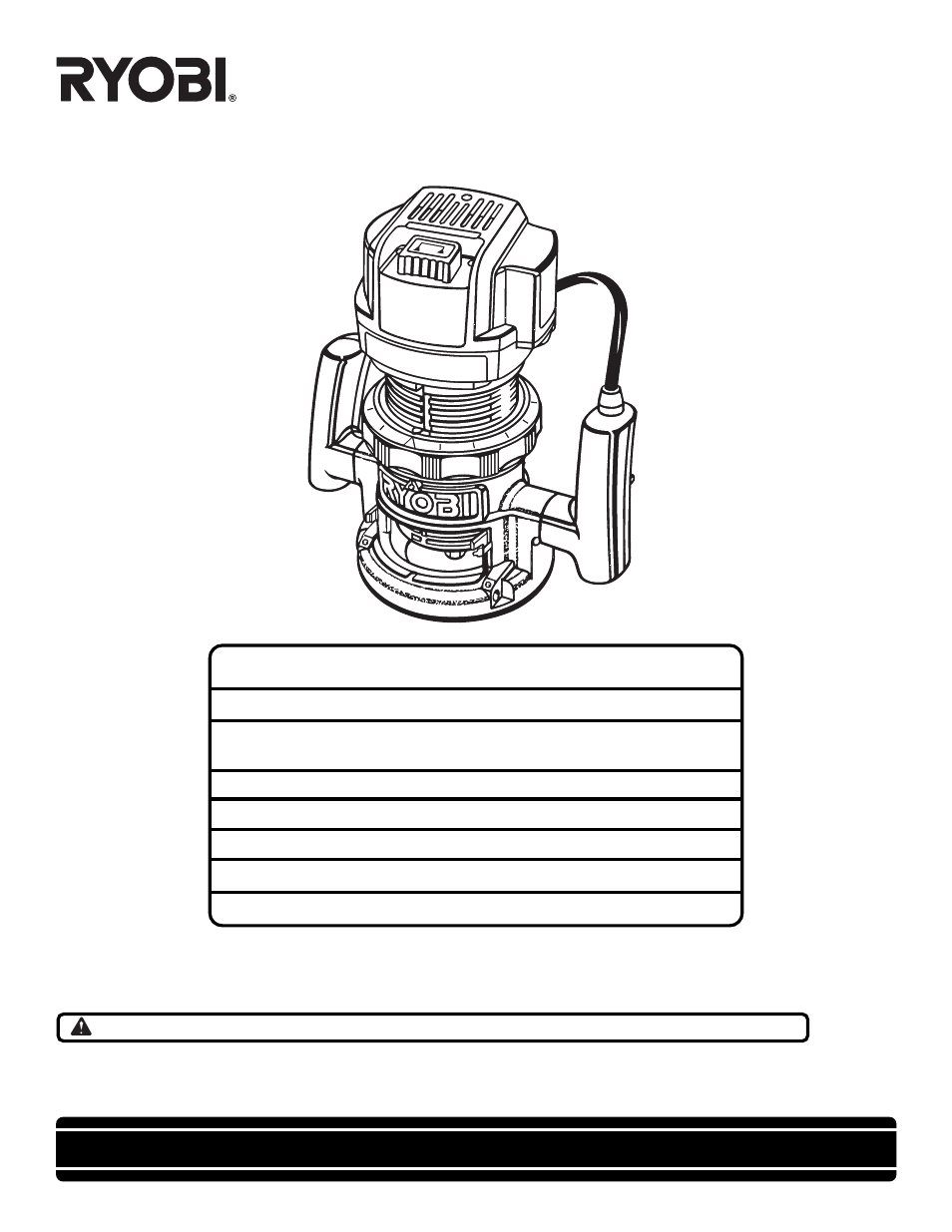 Ryobi RE170VS User Manual | 23 pages