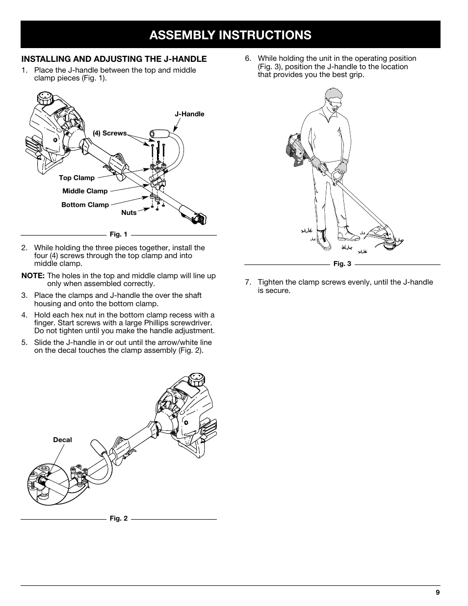 Assembly instructions | Ryobi 770rEB User Manual | Page 9 / 28