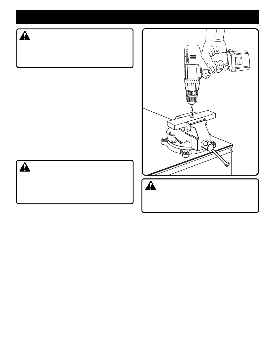 Operation, Warning | Ryobi HP1201M User Manual | Page 11 / 14