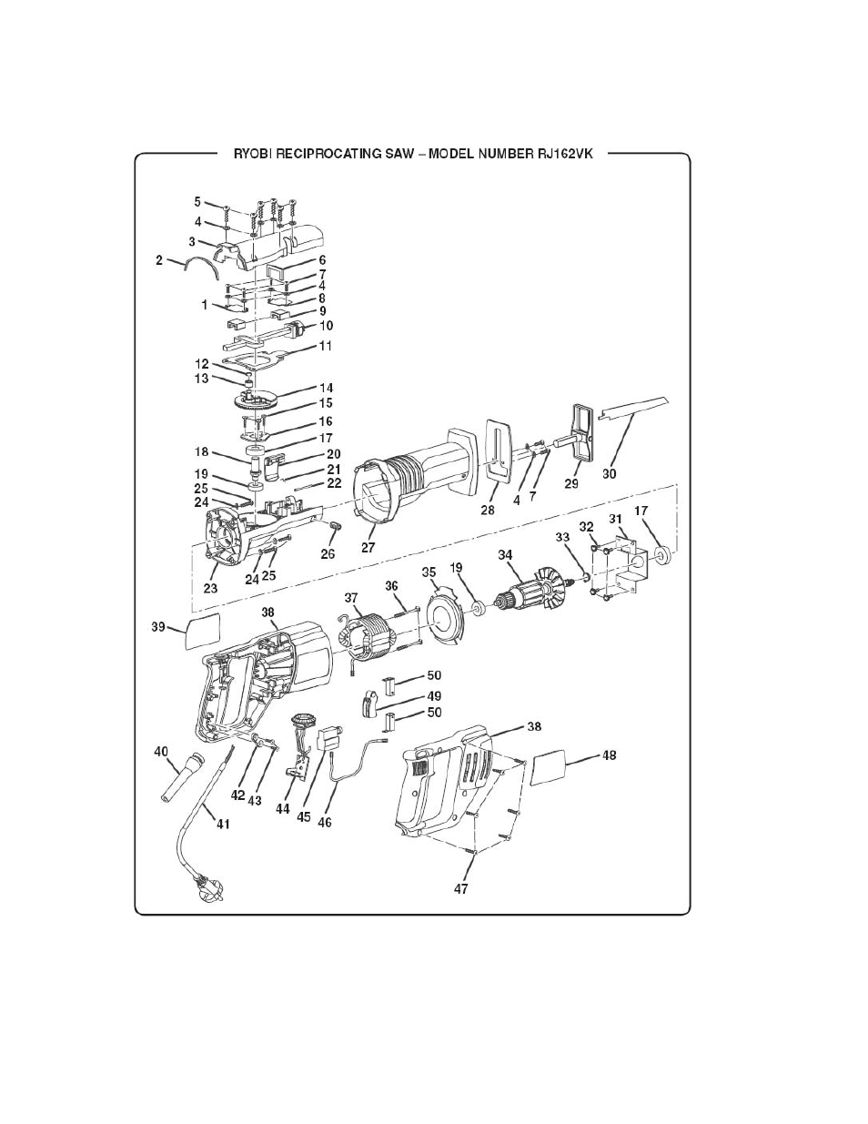 Ryobi Reciprocating Saw User Manual | Page 3 / 5