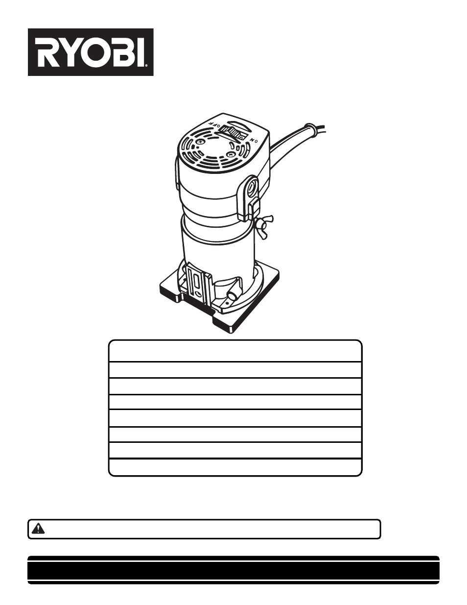 Ryobi TR31-1 User Manual | 16 pages