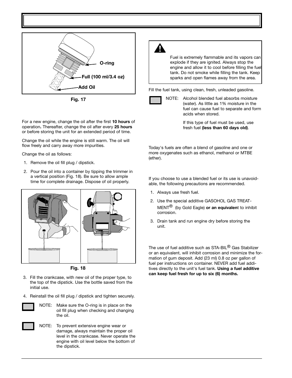 Oil & fuel information (continued) | Ryobi 990r User Manual | Page 12 / 28