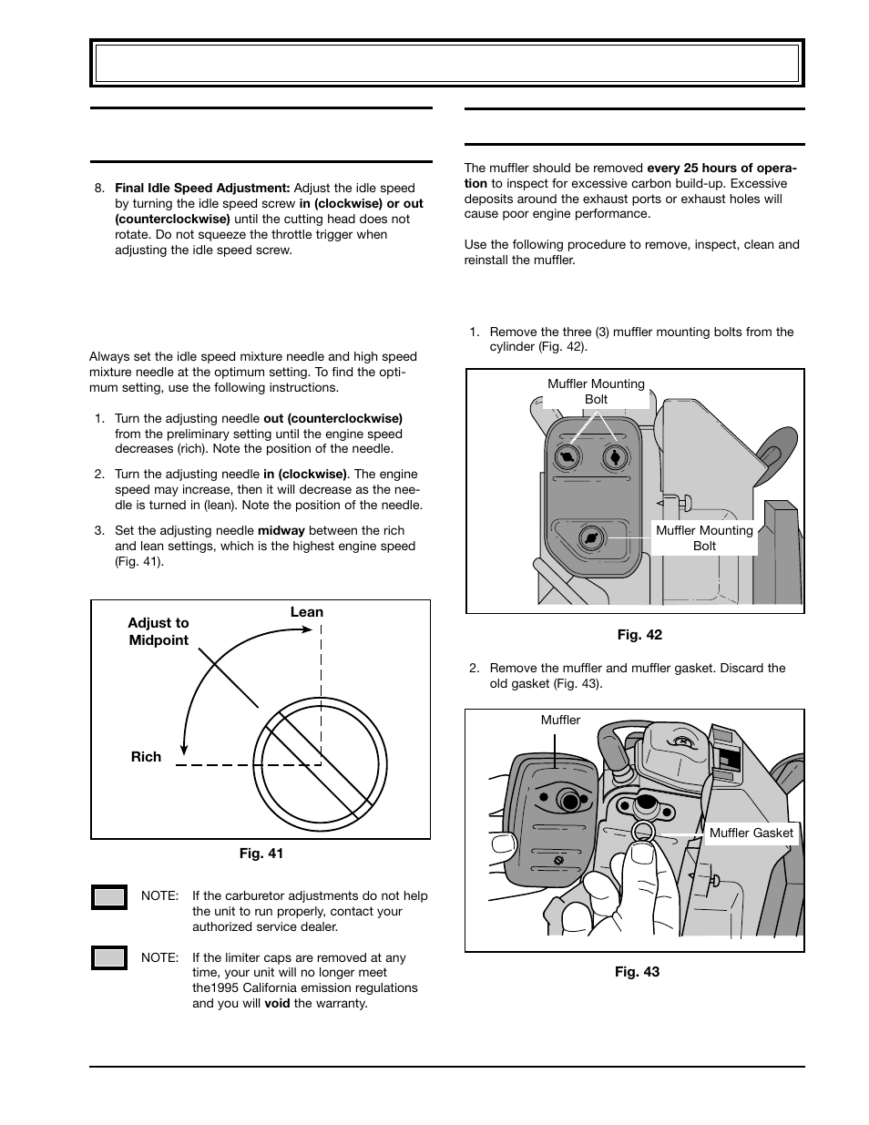 Maintenance and repair instructions (continued) | Ryobi 990r User Manual | Page 21 / 28