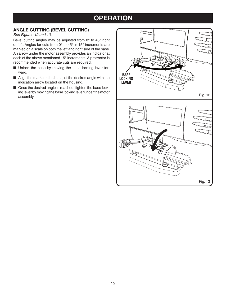 Operation | Ryobi Jig Saw User Manual | Page 15 / 20