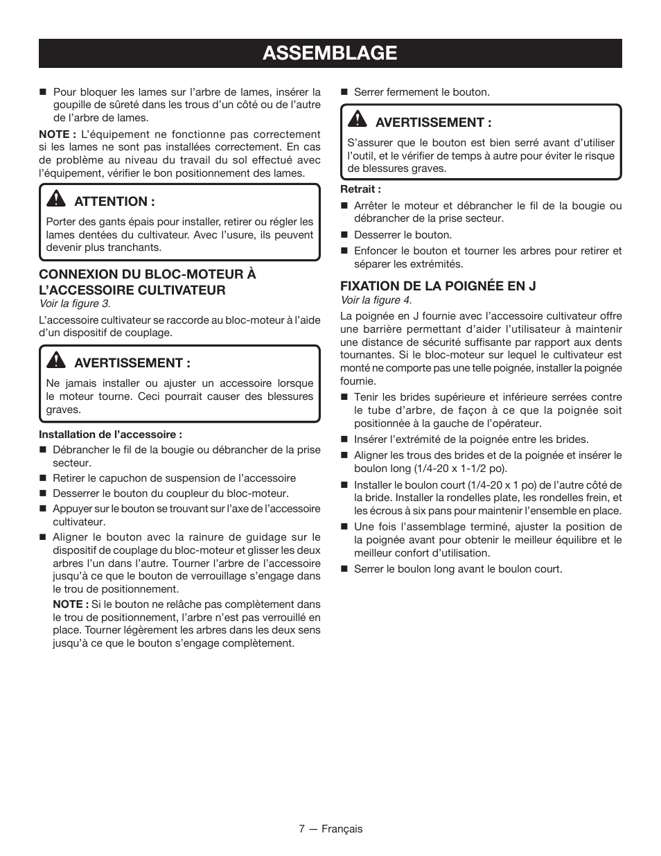 Assemblage | Ryobi RY15550 User Manual | Page 18 / 34