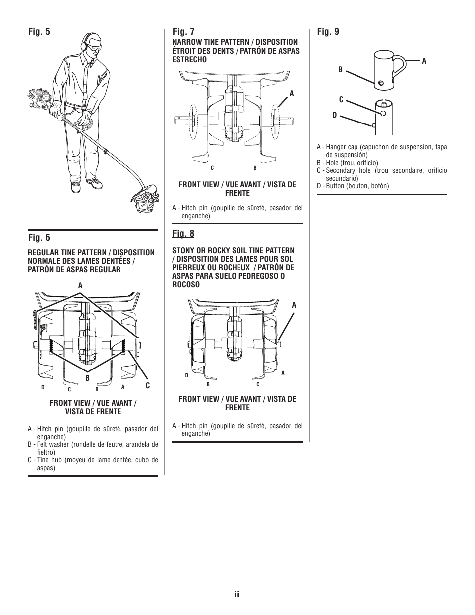 Fig. 5 fig. 8, Fig. 6 fig. 7, Fig. 9 | Ryobi RY15550 User Manual | Page 3 / 34