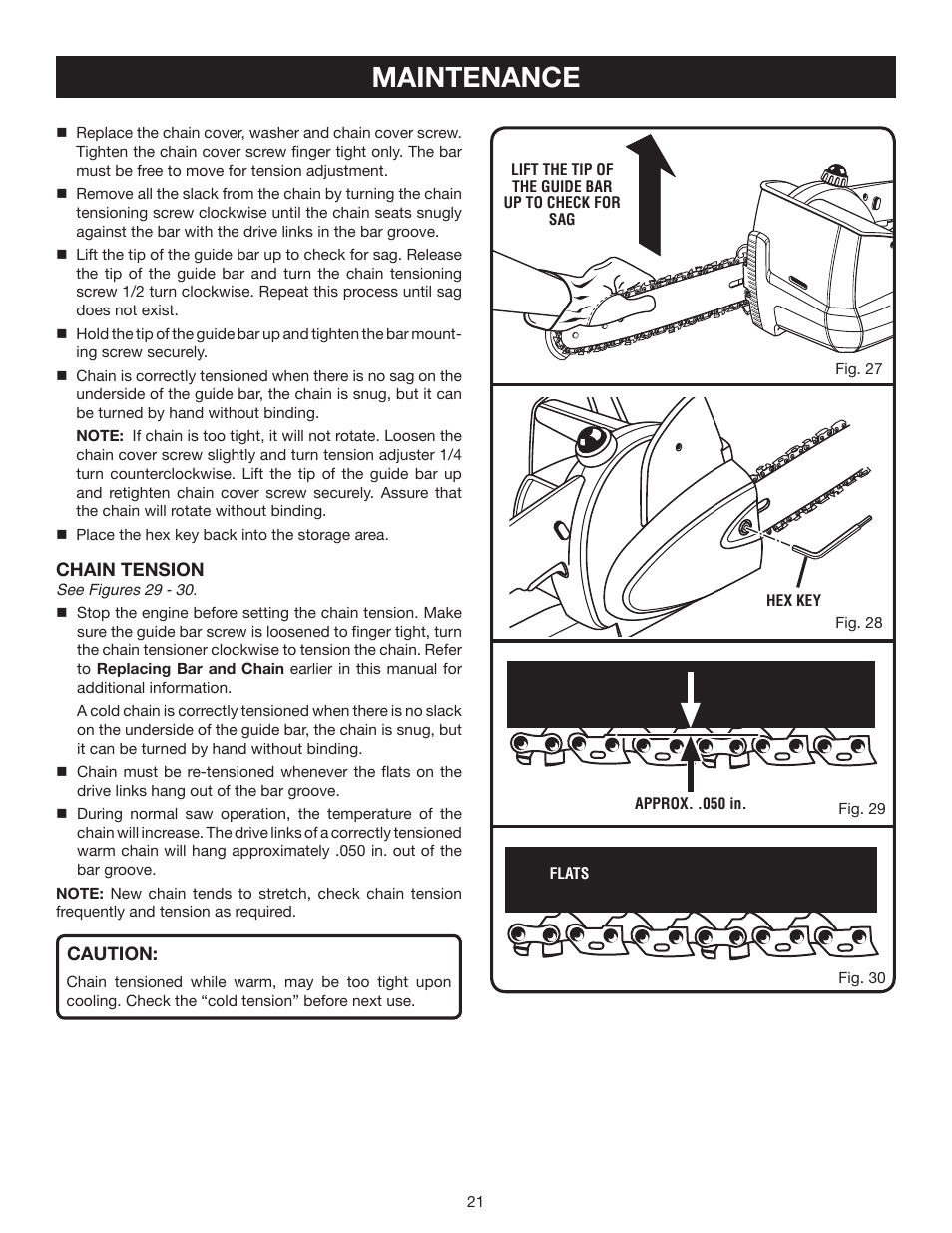 Maintenance | Ryobi P540 User Manual | Page 21 / 28