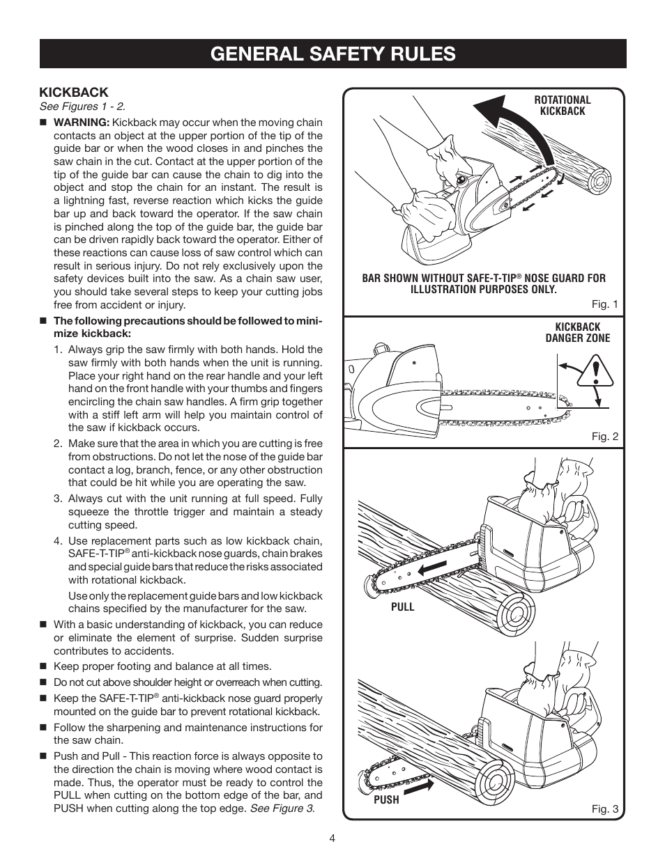 General safety rules | Ryobi P540 User Manual | Page 4 / 28