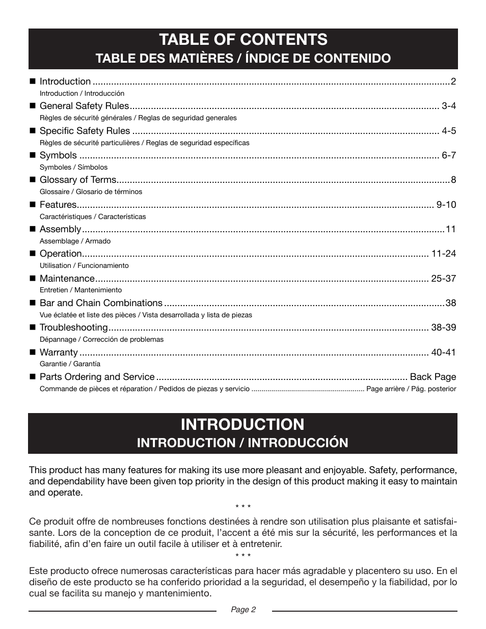 Ryobi RY10518 User Manual | Page 2 / 118