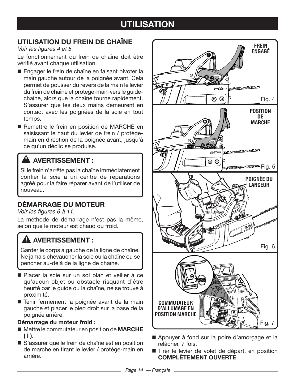 Utilisation | Ryobi RY10518 User Manual | Page 53 / 118