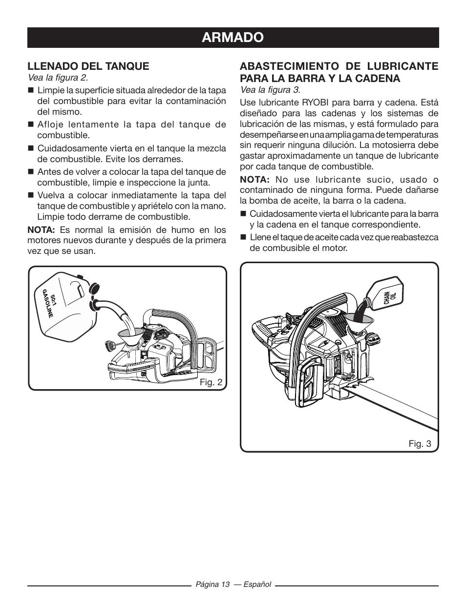 Armado | Ryobi RY10518 User Manual | Page 89 / 118