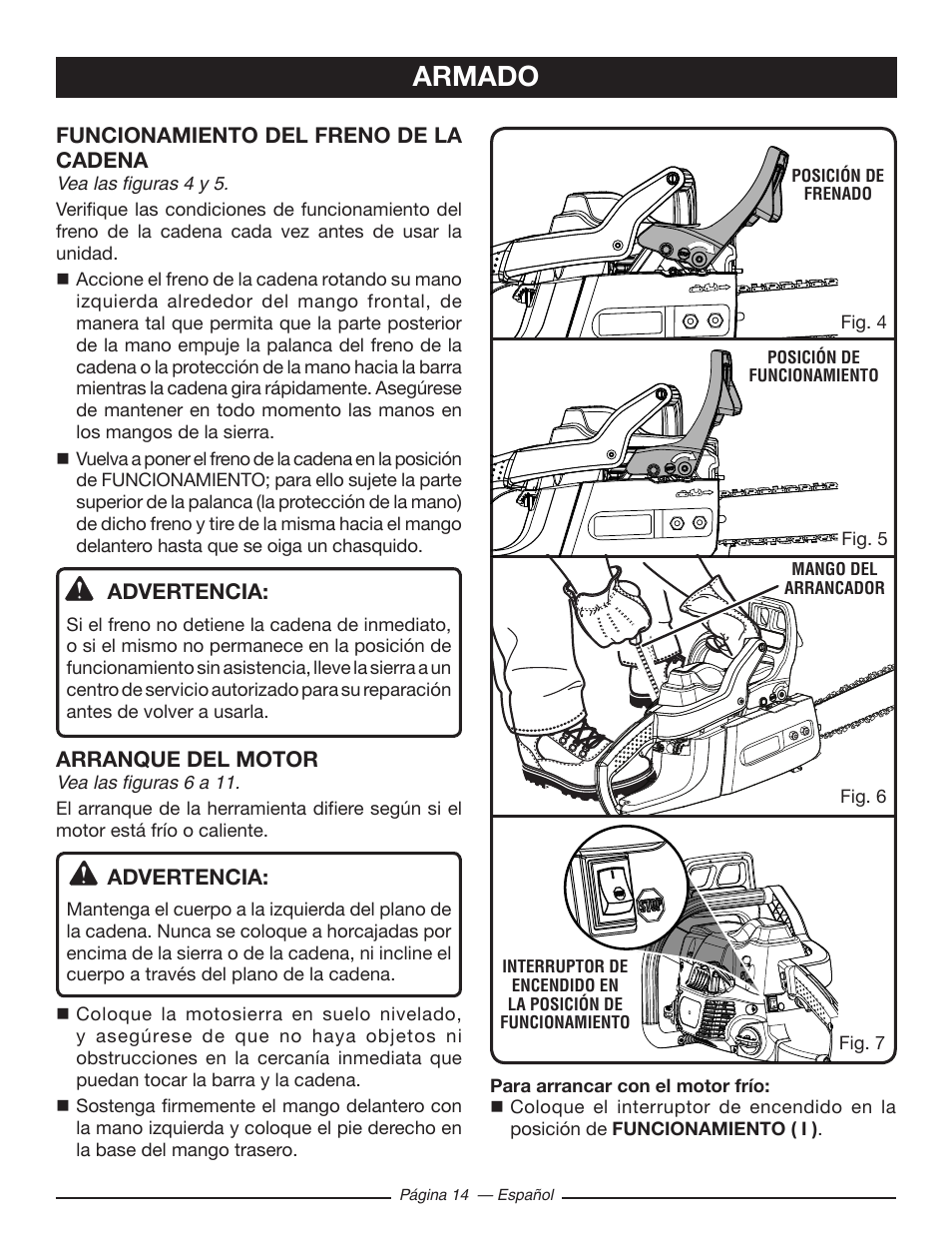 Armado | Ryobi RY10518 User Manual | Page 90 / 118