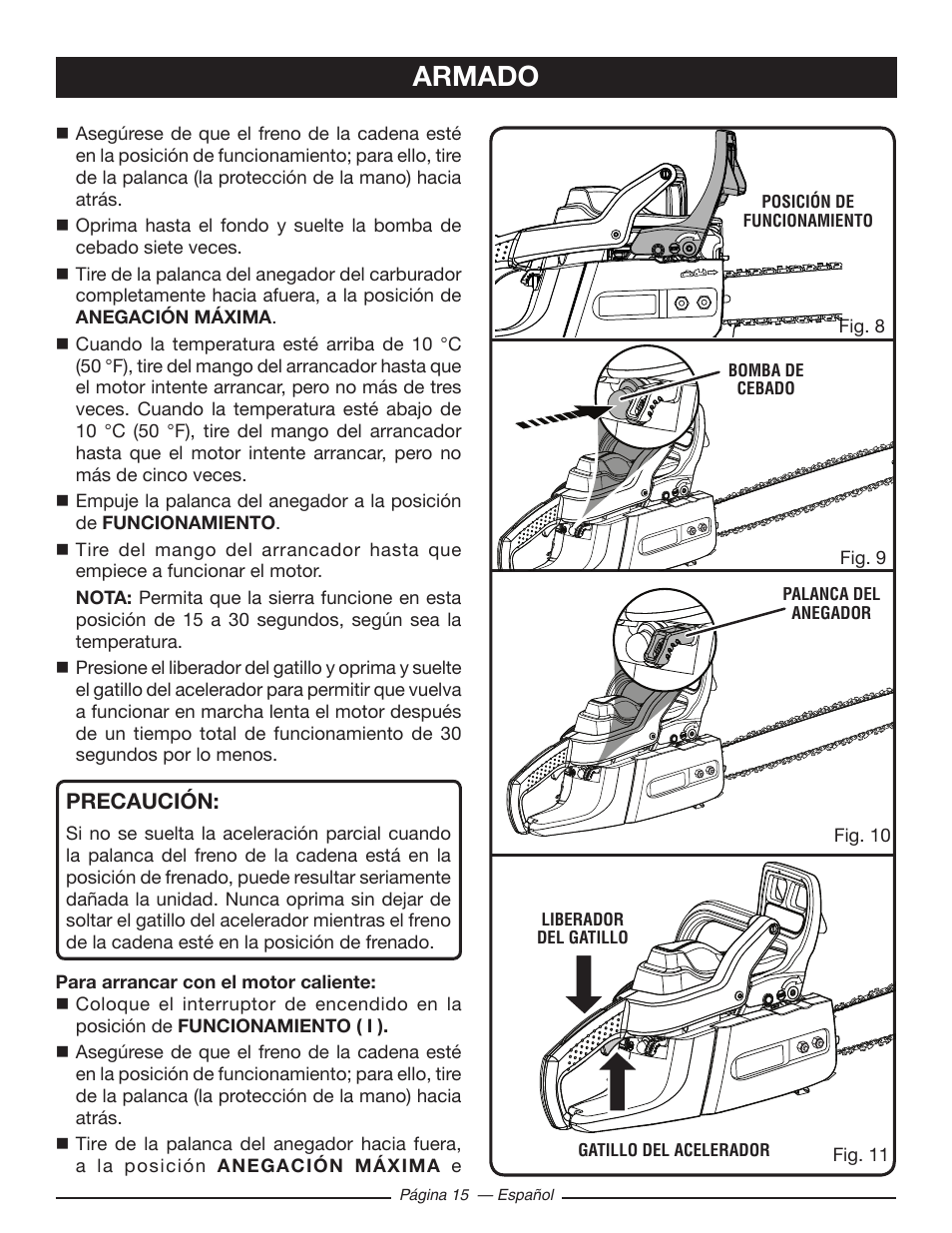 Armado | Ryobi RY10518 User Manual | Page 91 / 118